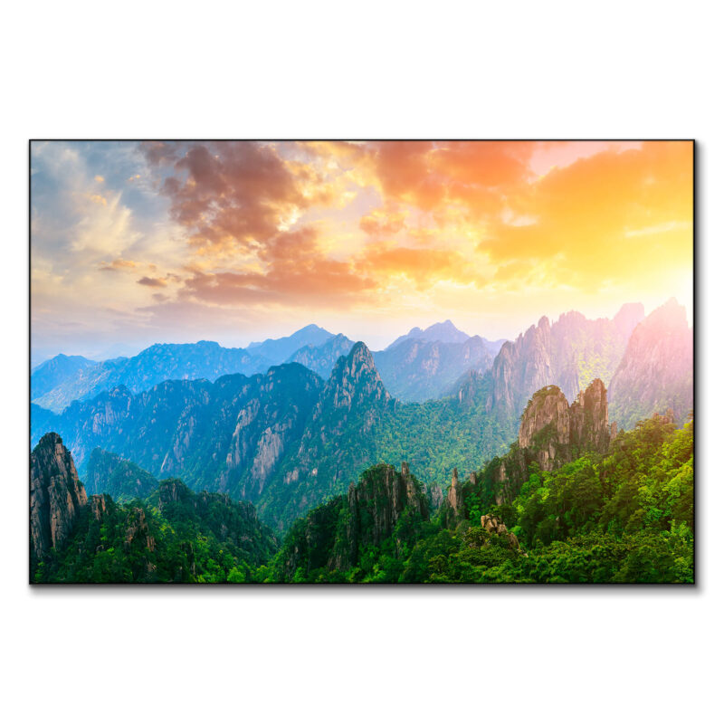 Colorful Peaks Warm Wall Art by The Jackson Collective