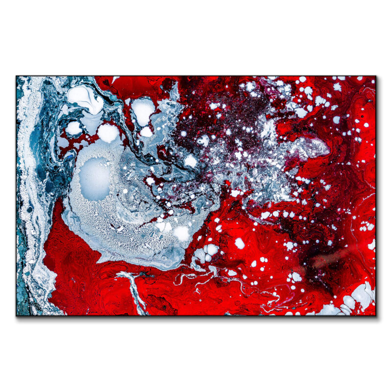 Ruby Flow Red Wall Art by The Jackson Collective