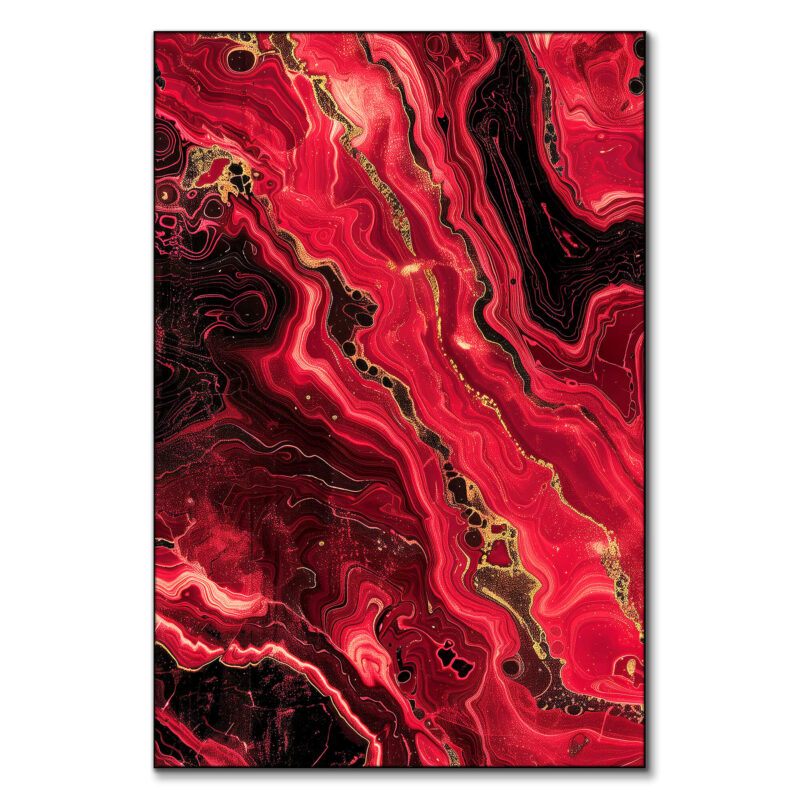 Lava Flow Red Wall Art by The Jackson Collective