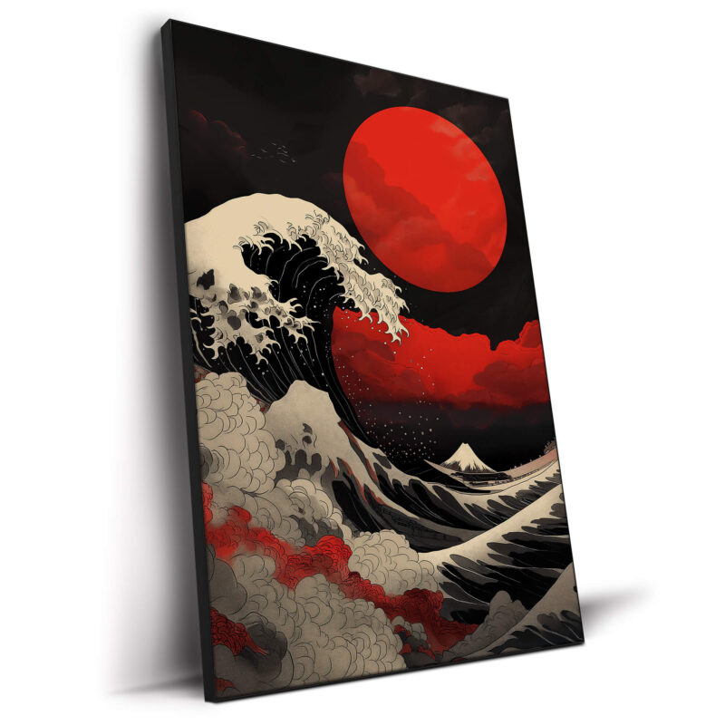 Blood Moon By The Sea Red Wall Decor by The Jackson Collective