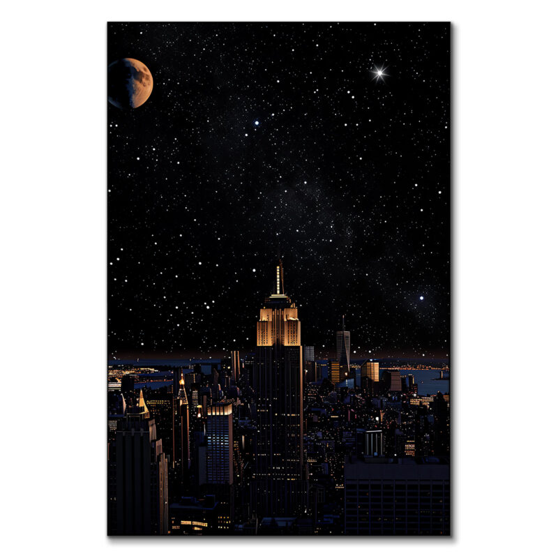 Galactic Oversight Dark Wall Art by The Jackson Collective