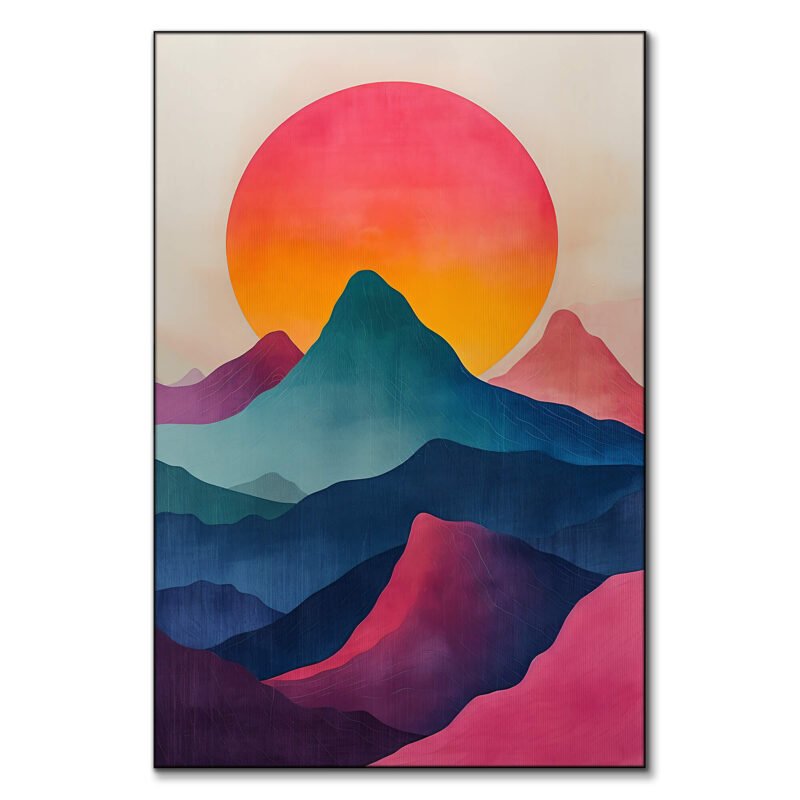 Over The Hills Vibrant Wall Art by The Jackson Collective