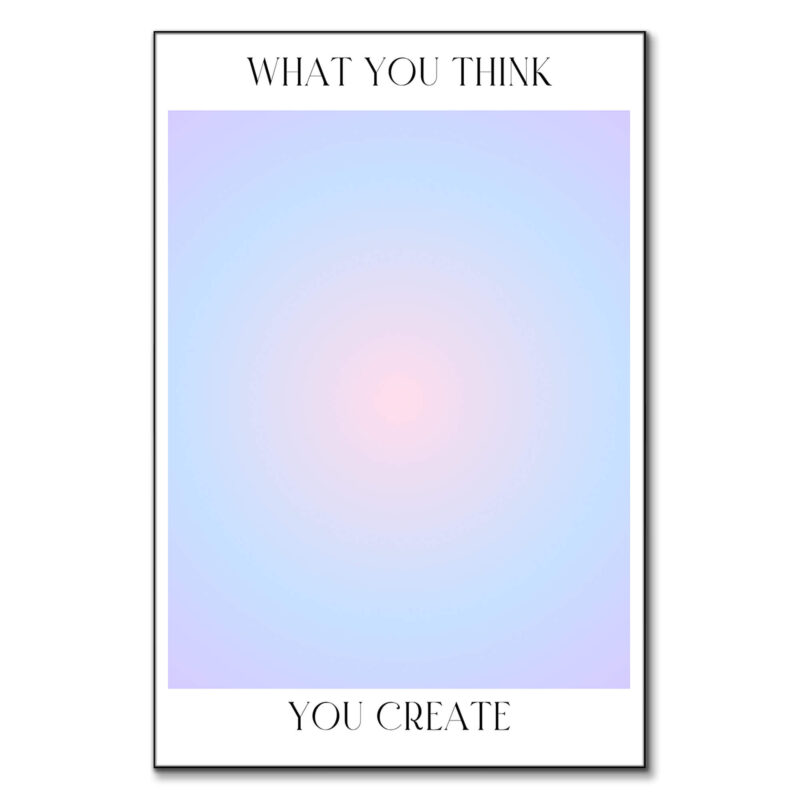 Think To Create Blue Wall Art by The Jackson Collective