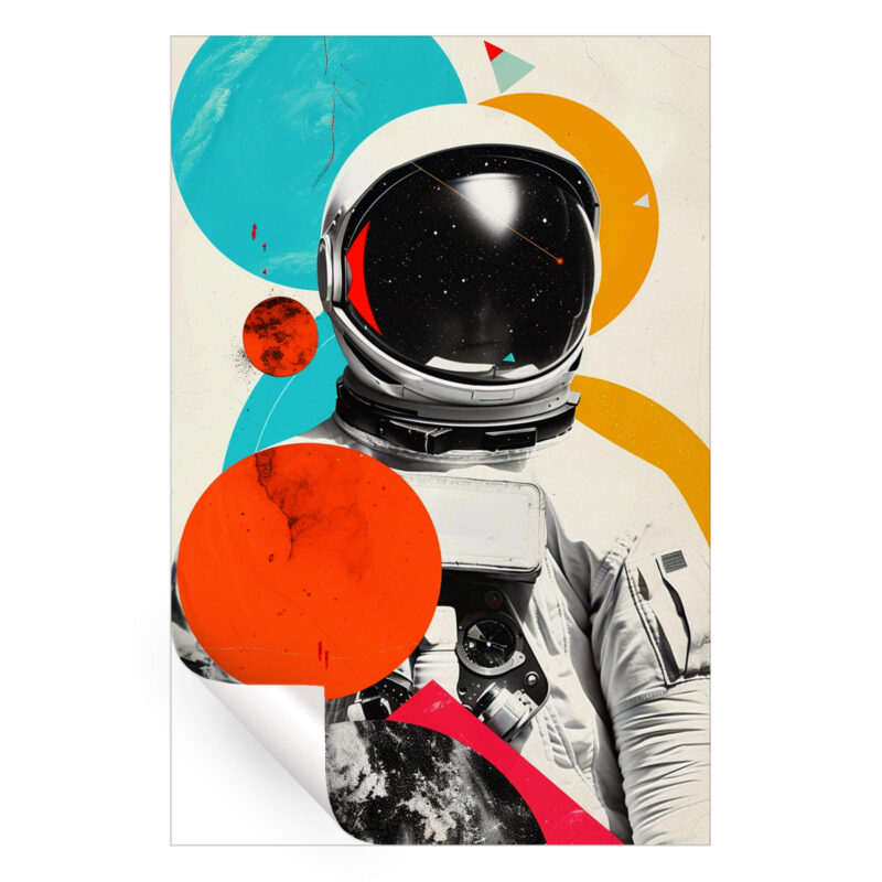 Space Pop Red Wall Art by The Jackson Collective