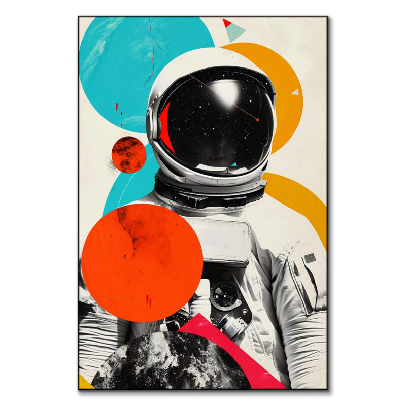 Space Pop Red Wall Art by The Jackson Collective