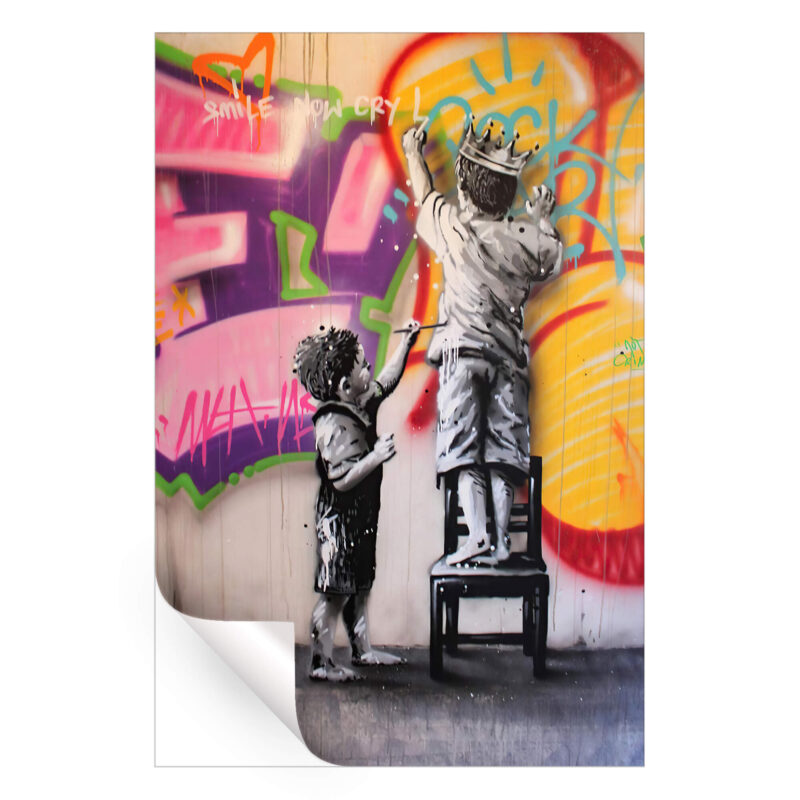 Smile Now Colorful Wall Art by The Jackson Collective