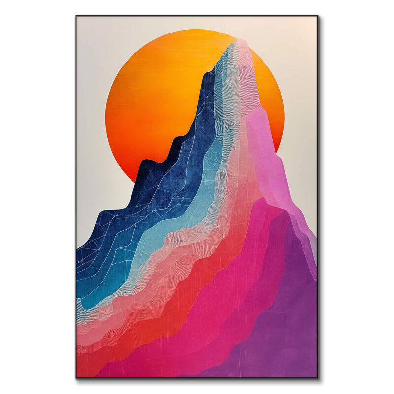 Rainbow Road Vibrant Wall Art by The Jackson Collective