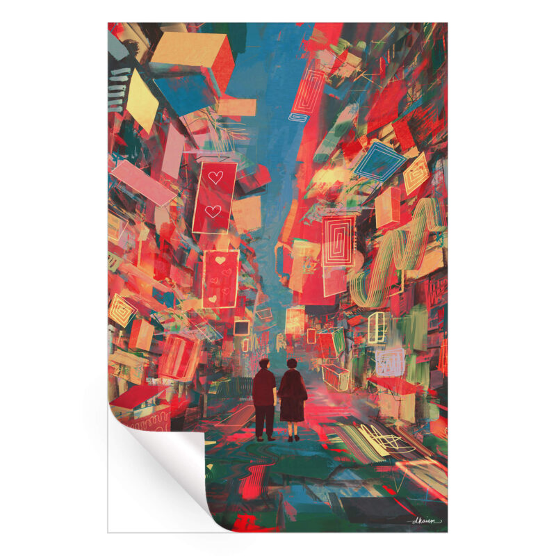 Land of Love Vibrant Wall Art by Daniel Ignacio