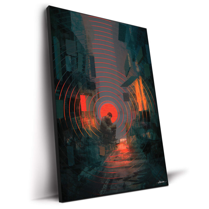 Radiate Dark Wall Decor by Daniel Ignacio