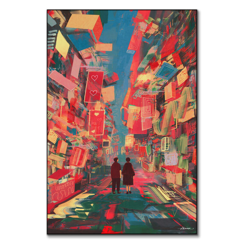 Land of Love Vibrant Wall Art by Daniel Ignacio