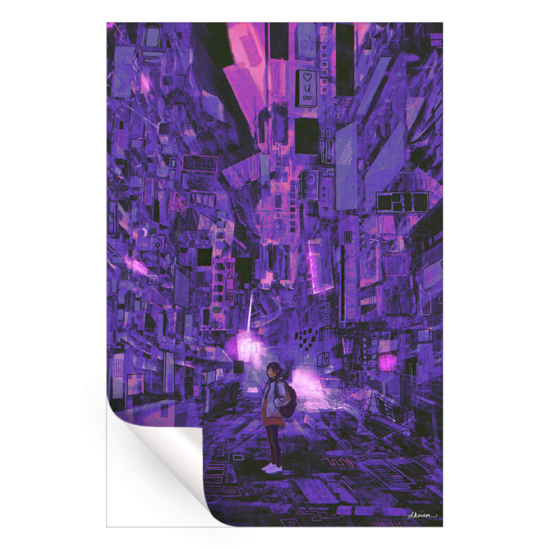 City of Scars Vibrant Wall Art by Daniel Ignacio