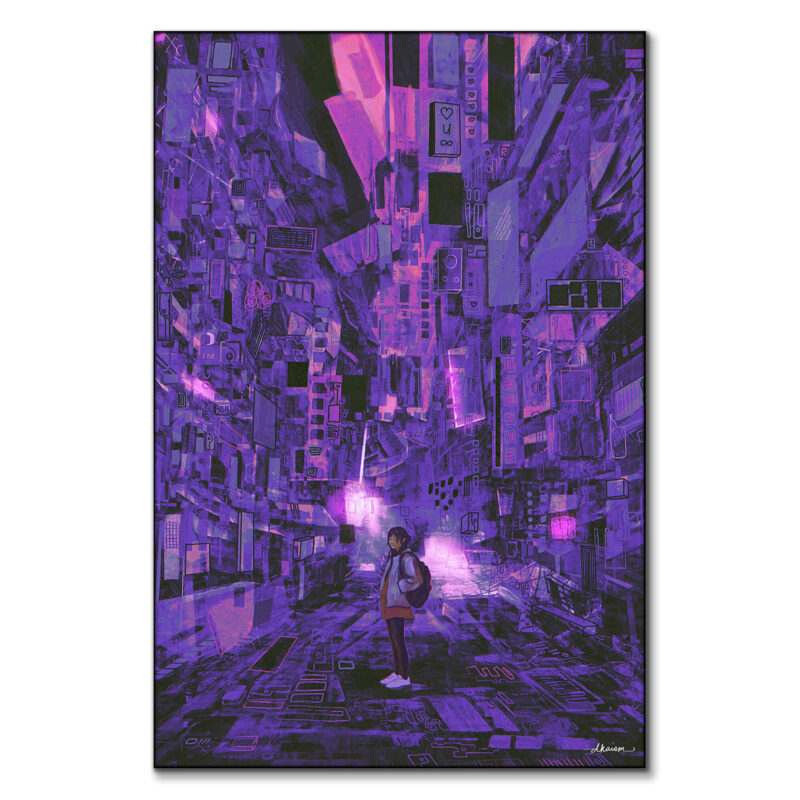 City of Scars Vibrant Wall Art by Daniel Ignacio