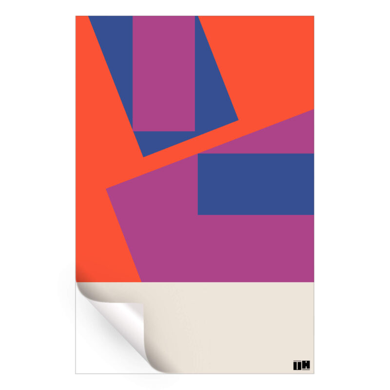 The Abstract Edit Red Wall Art by Unfilter Art