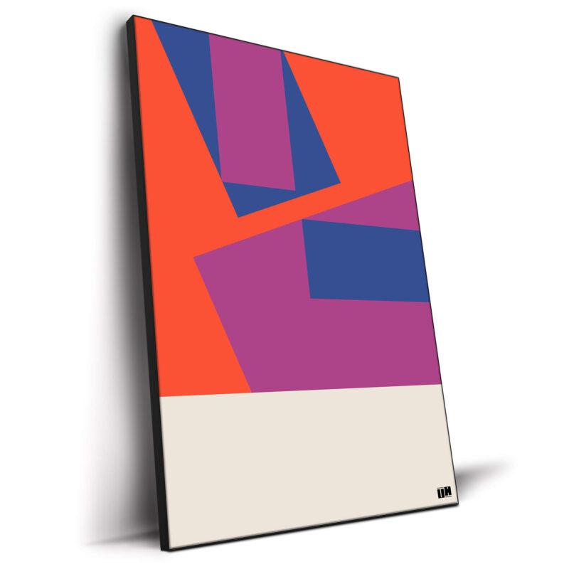 The Abstract Edit Red Wall Decor by Unfilter Art