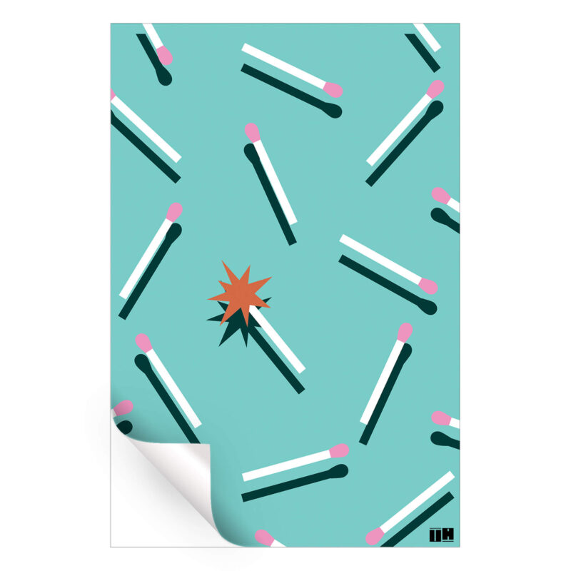 Layered Light Colorful Wall Art by Unfilter Art