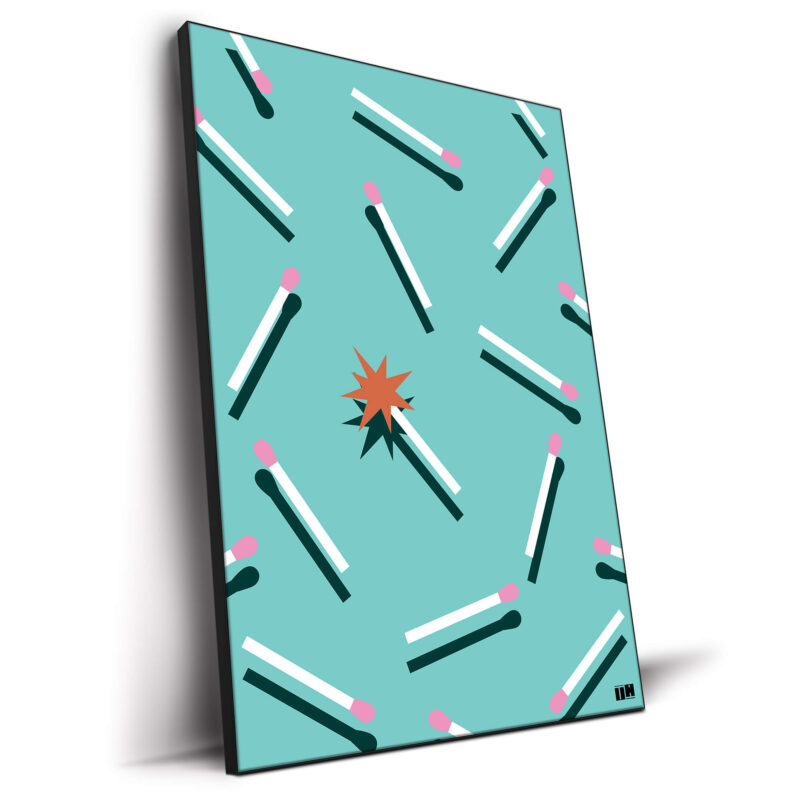 Layered Light Colorful Wall Decor by Unfilter Art