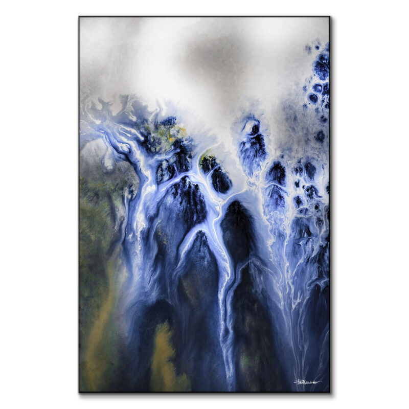 Mysteries of the Marsh Blue Wall Art by Petra Meikle de Vlas