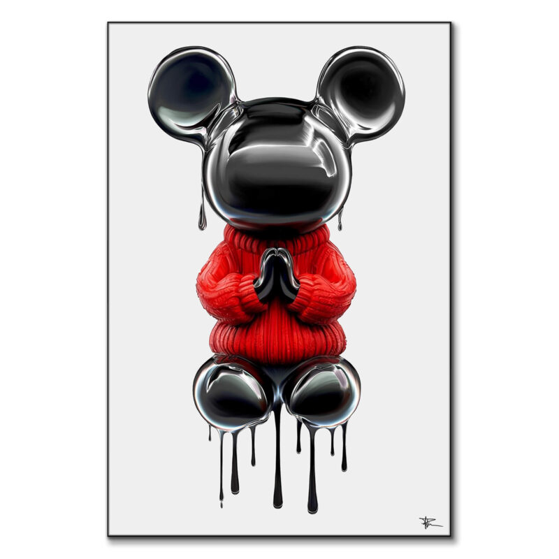 Graffiti Sweater Black and White Wall Art by P Muir Art