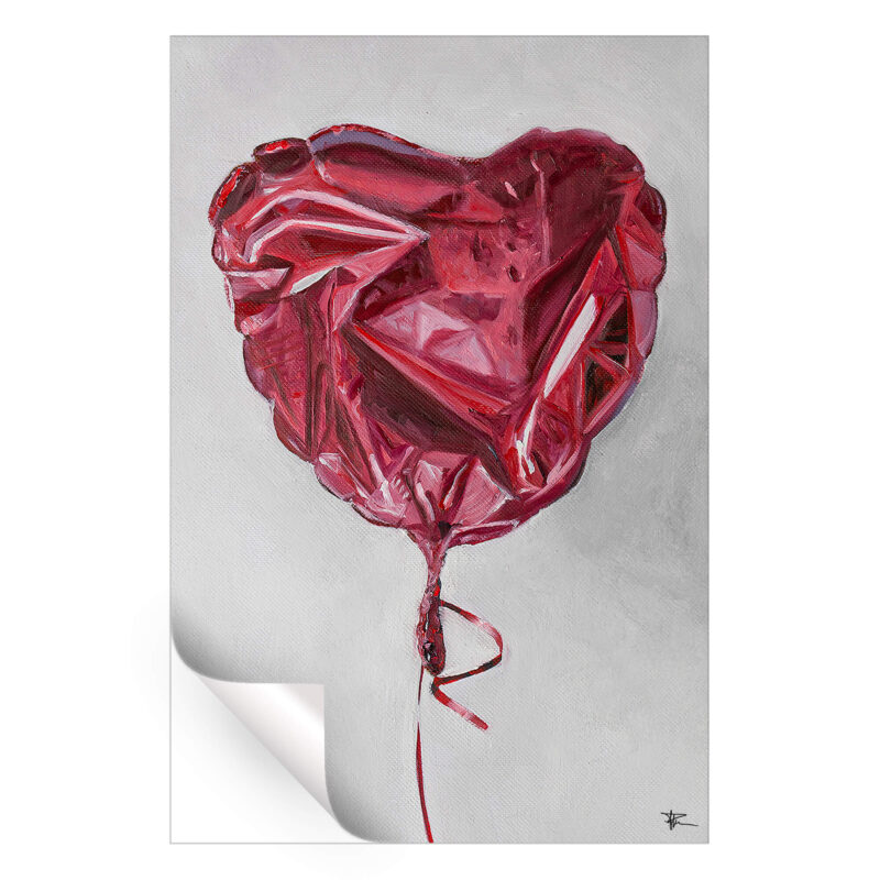 Love Let Go Black and White Wall Art by P Muir Art