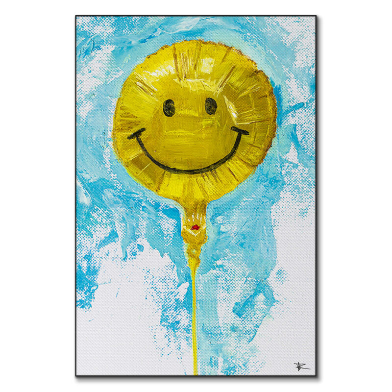 Smile Yellow Wall Art by P Muir Art