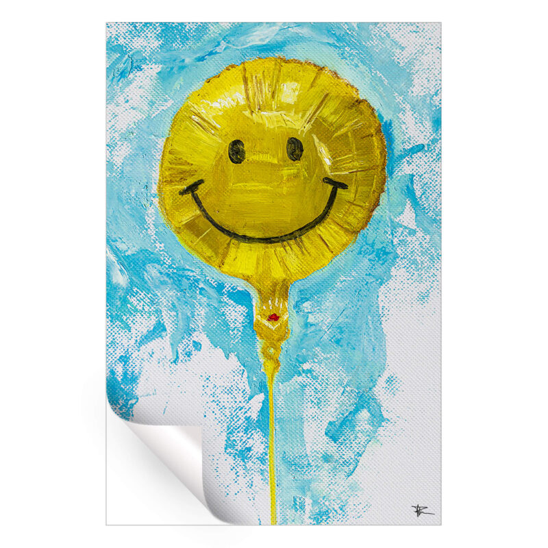 Smile Yellow Wall Art by P Muir Art