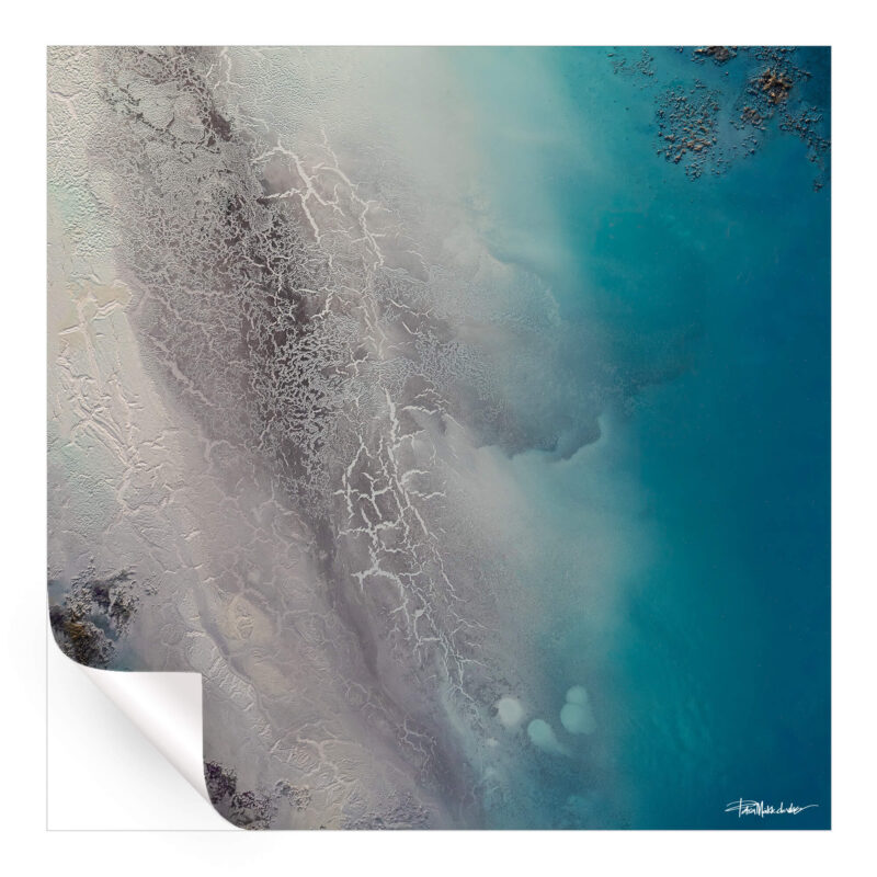 Ocean Drift 2 Blue Wall Art by Petra Meikle de Vlas