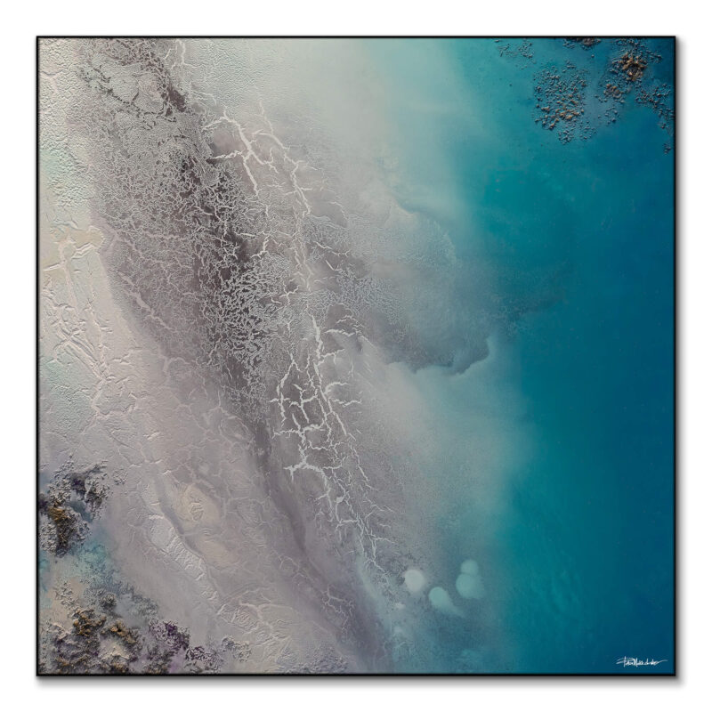 Ocean Drift 2 Blue Wall Art by Petra Meikle de Vlas