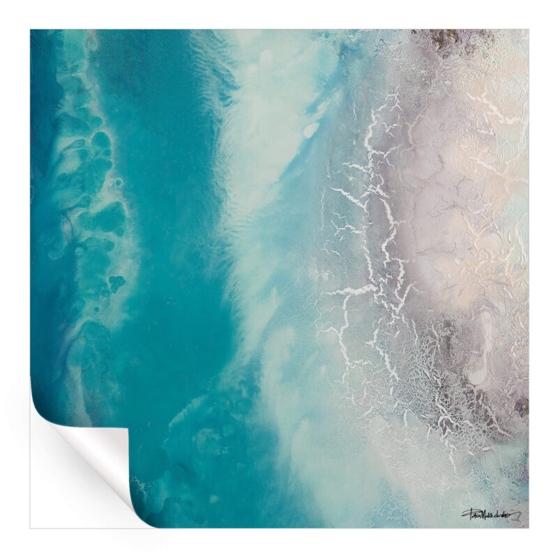 Ocean Drift 1 Blue Wall Art by Petra Meikle de Vlas