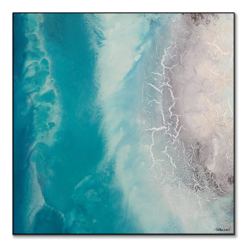 Ocean Drift 1 Blue Wall Art by Petra Meikle de Vlas