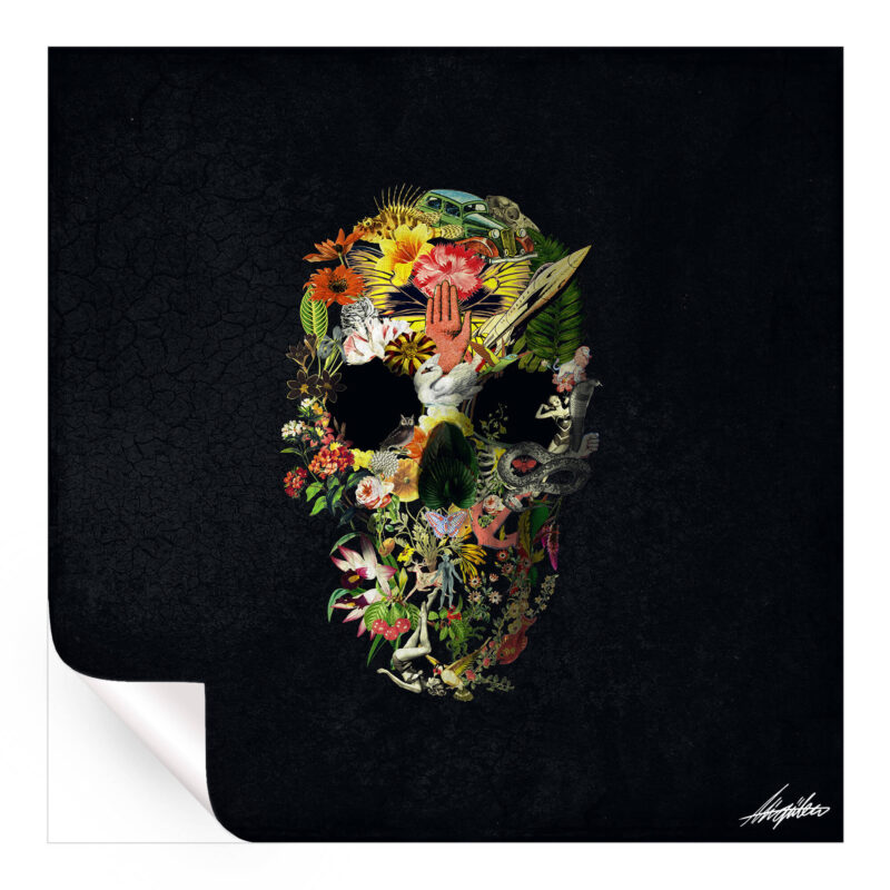 Message Skull Colorful Wall Art by Ali Gulec