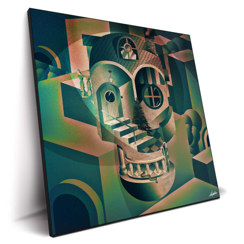 Utopia Skull Colorful Wall Decor by Ali Gulec