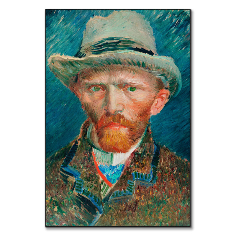 Self Portrait with Hat Blue Wall Art by The Classics Collective