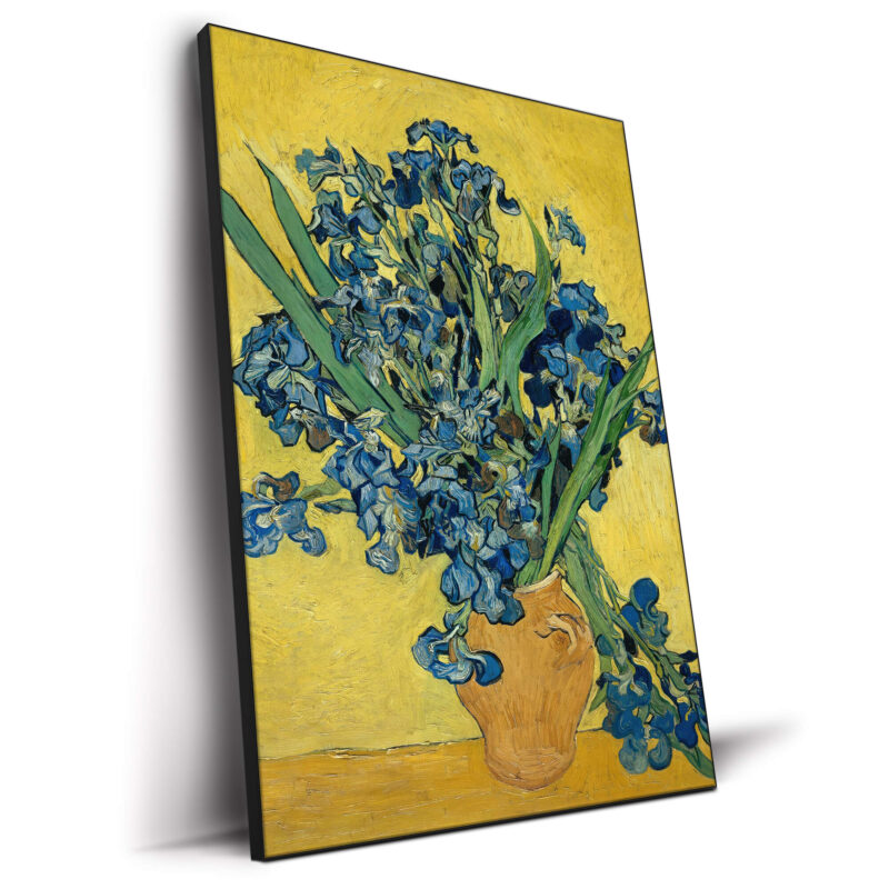 Vase With Irises Yellow Wall Decor by The Classics Collective
