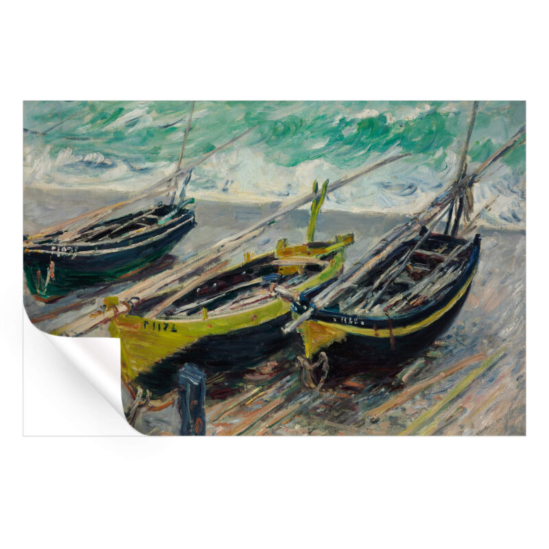 Three Fishing Boats Neutral Wall Art by The Classics Collective