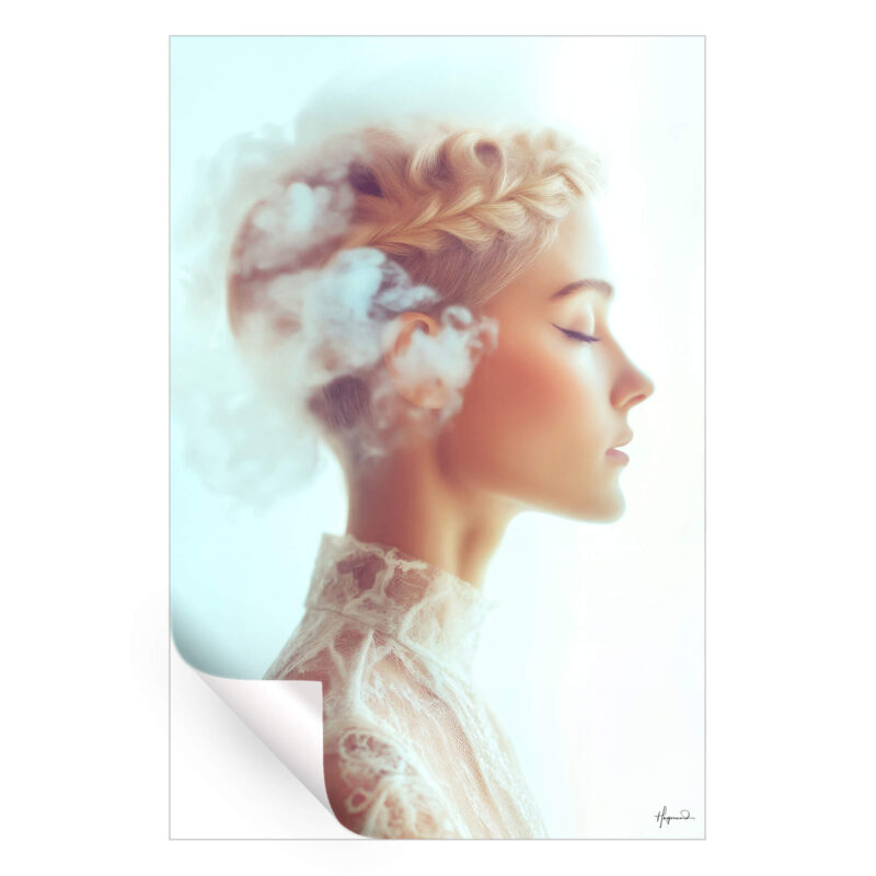 Celeste Teal Wall Art by Philippe HUGONNARD