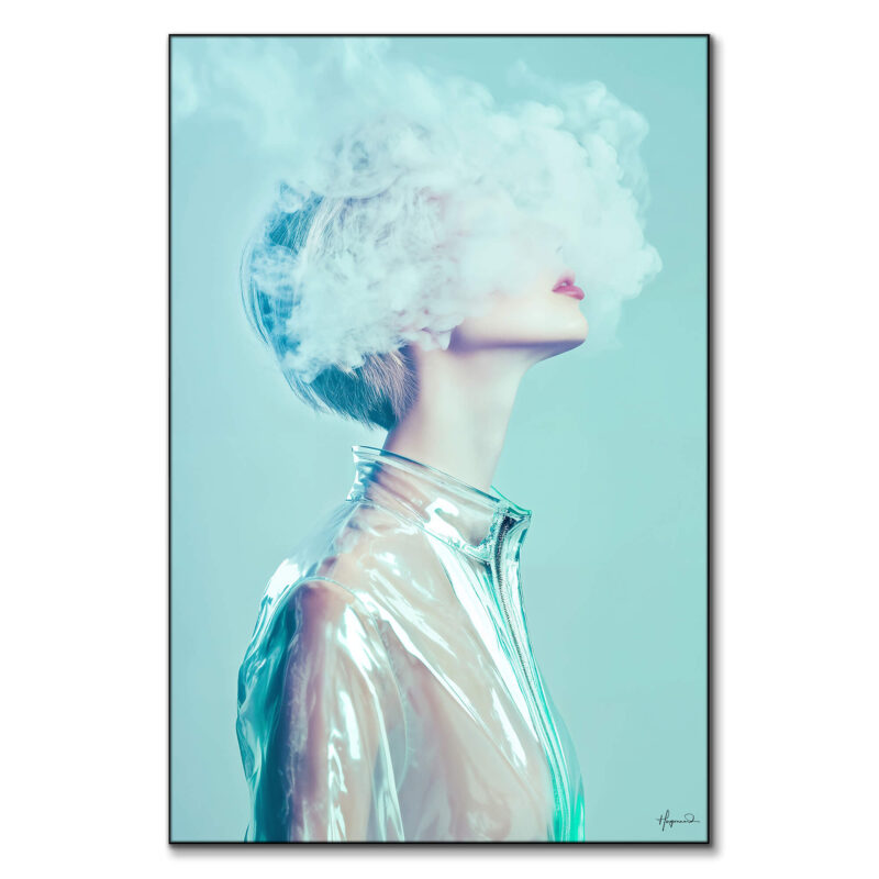 Gisele Teal Wall Art by Philippe HUGONNARD