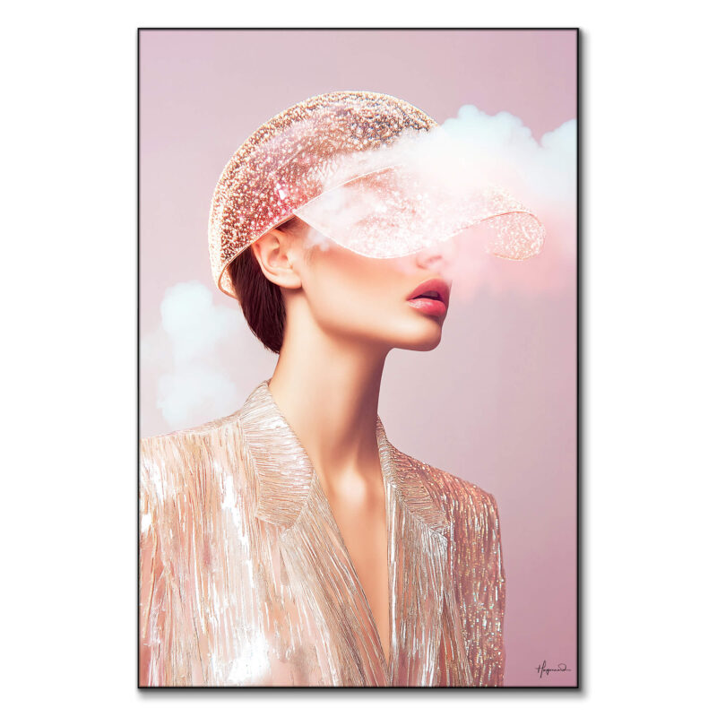 Calista Pink Wall Art by Philippe HUGONNARD