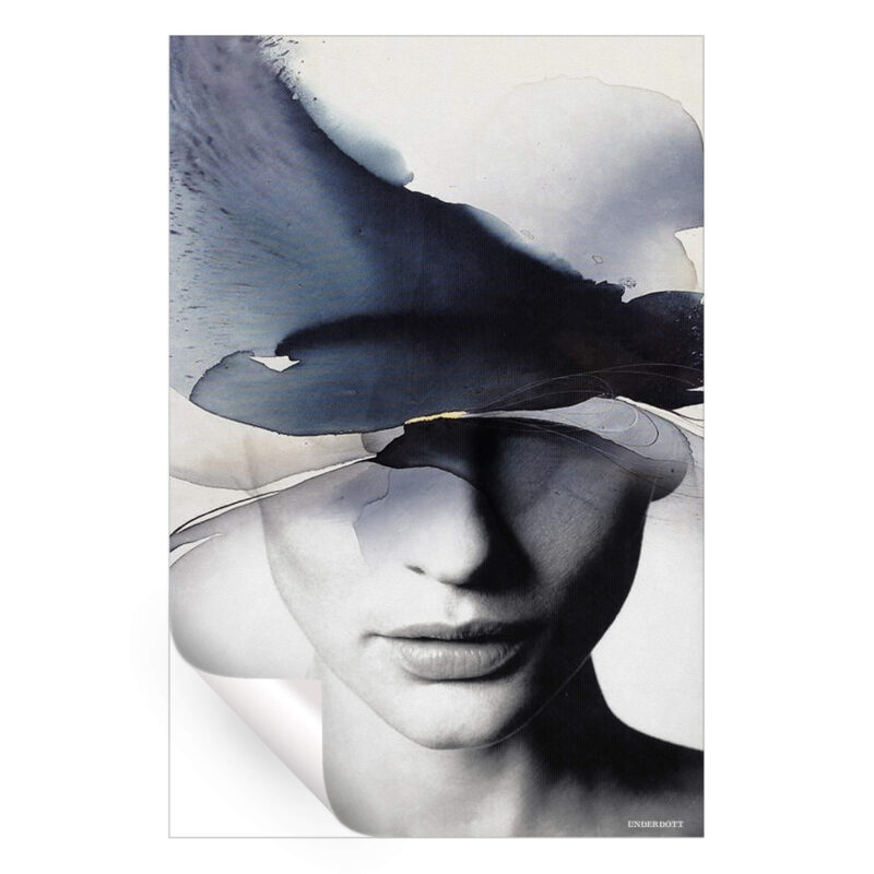 Blue Dreams Black and White Wall Art by Underdott