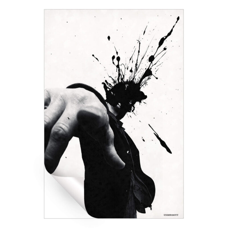 Emphasis Black and White Wall Art by Underdott