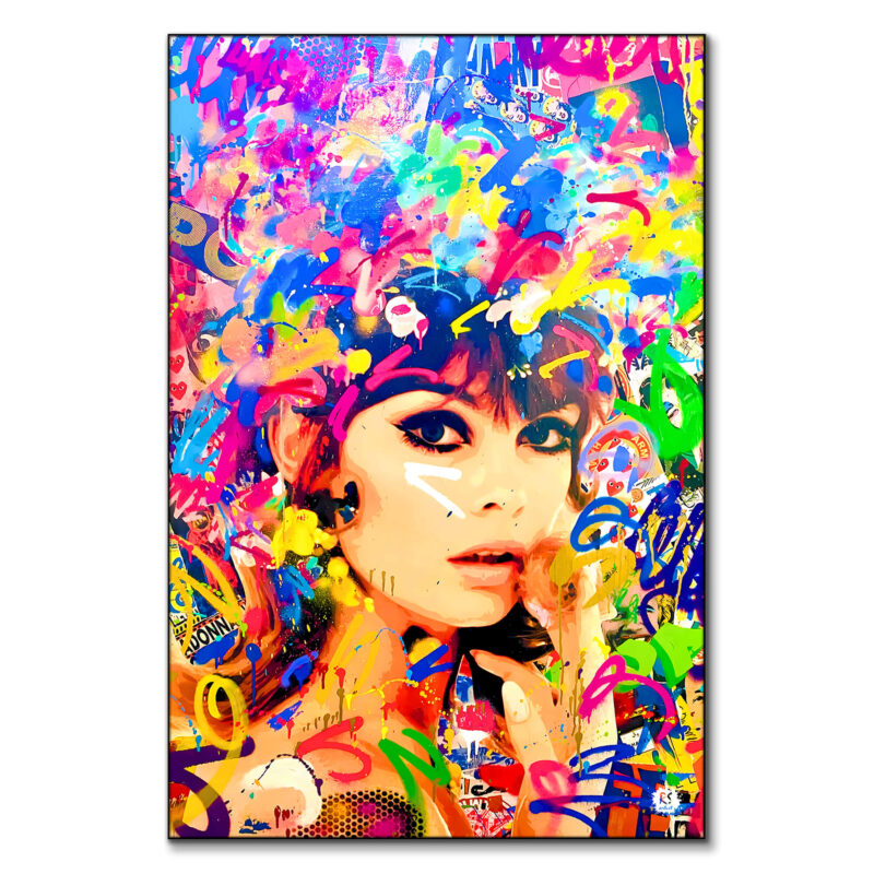 Flower Power Vibrant Wall Art by RS Artist