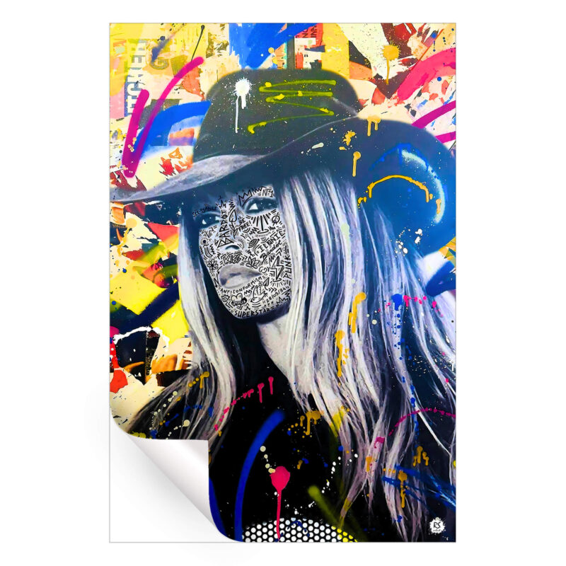 Bardot Vision Vibrant Wall Art by RS Artist