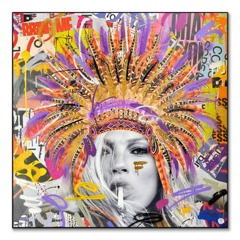 Indie Kate Vibrant Wall Art by RS Artist