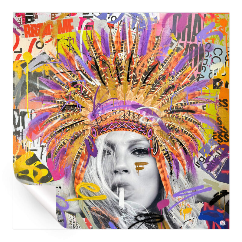 Indie Kate Vibrant Wall Art by RS Artist