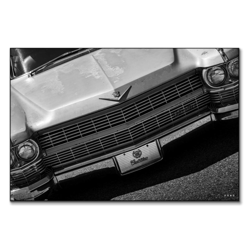 Cadillac Jack Black and White Wall Art by Nick Ford