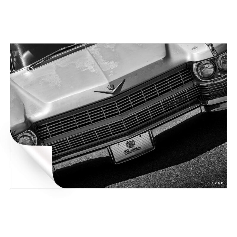 Cadillac Jack Black and White Wall Art by Nick Ford