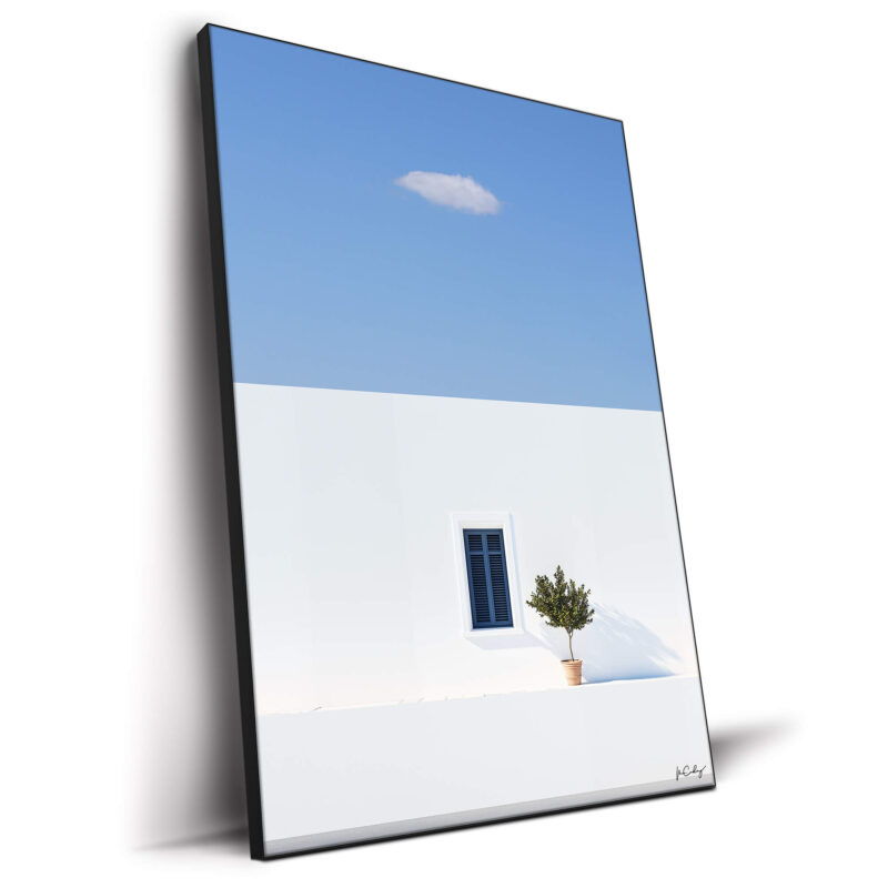 Greek Calm Street Blue Wall Decor by Marcus Cederberg