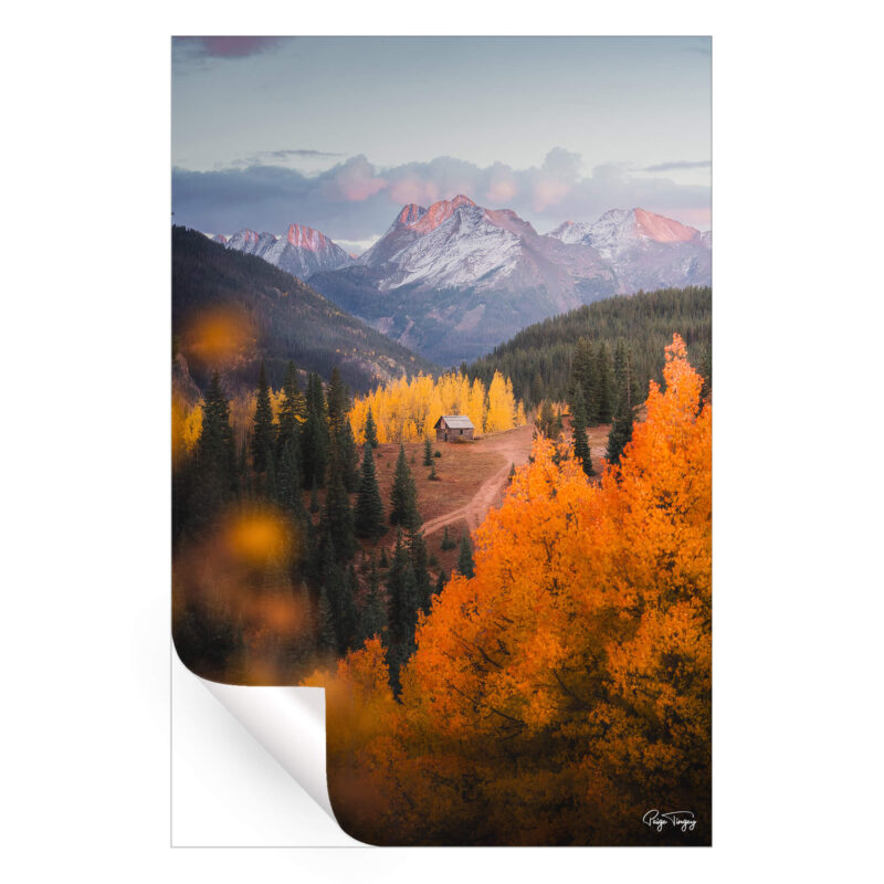 Cabin In The Woods Warm Wall Art by Paige Tingey