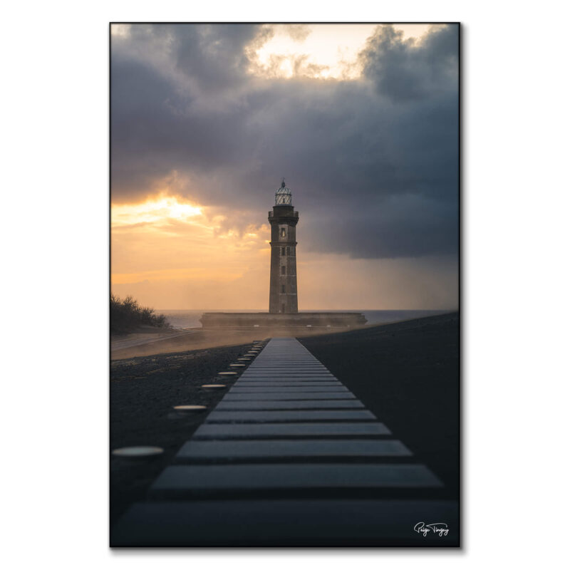 Lighthouse Grey Wall Art by Paige Tingey