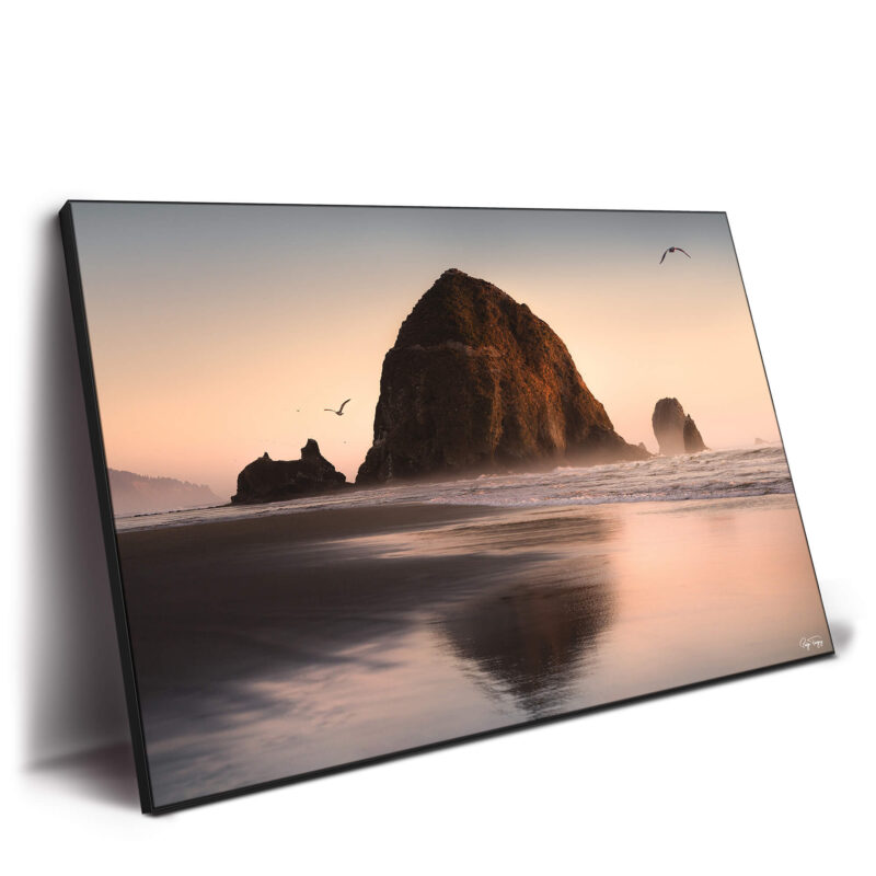 Haystack Rock Orange Wall Decor by Paige Tingey