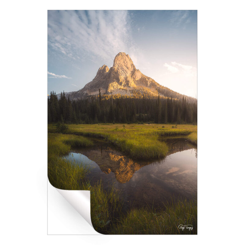 Washington Peak Green Wall Art by Paige Tingey